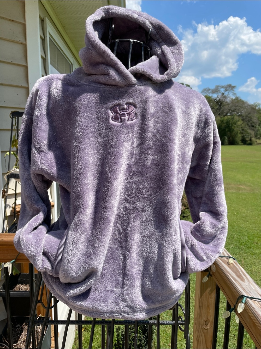 Under Armour Kids Plush Hooded Pullover - Dusty Lavender